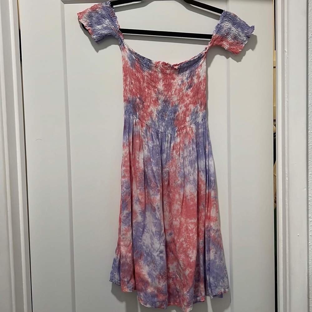 Off the shoulder mini dress